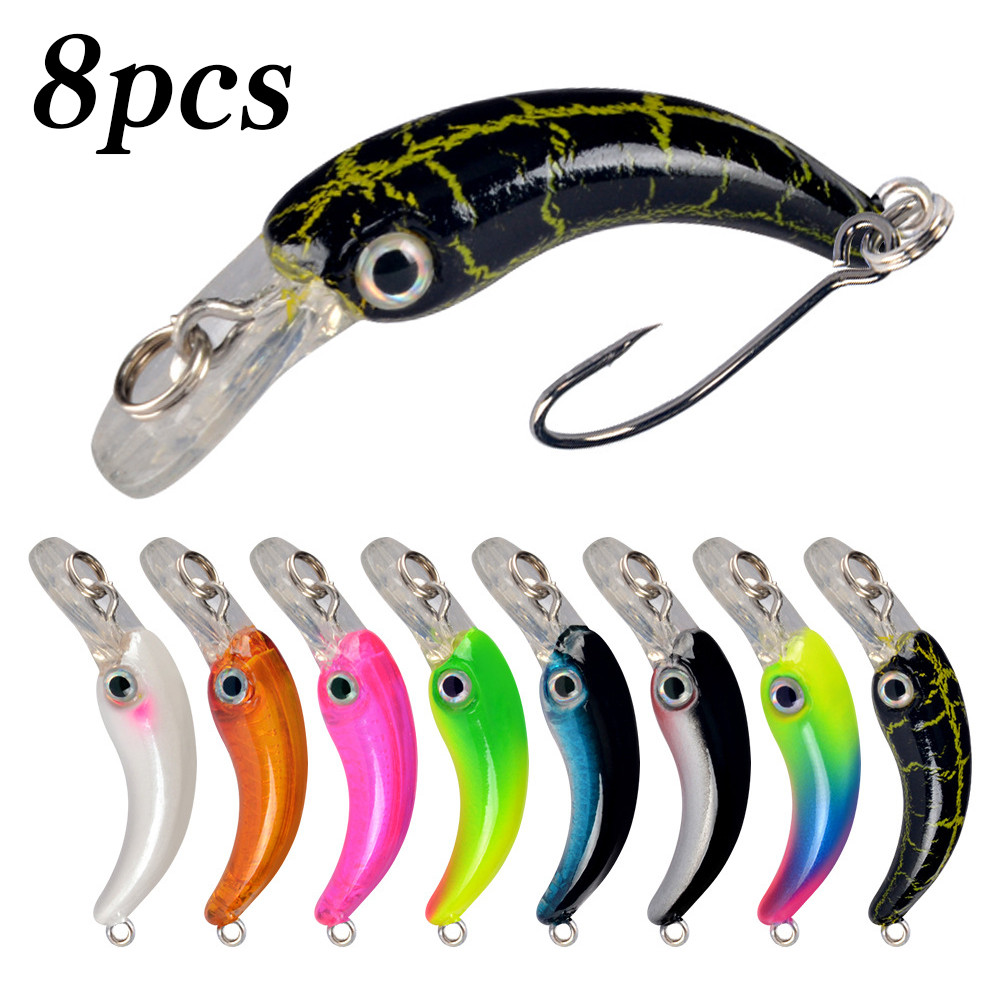Fishing Lure Jerkbait - 8 szt. Przynęty wędkarskie typu minnow,