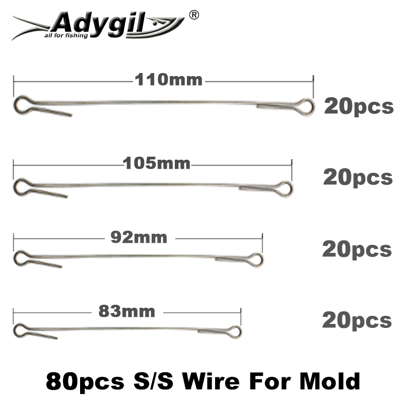 Fishing Lure Jig - Adygil DIY wędkowanie 80 sztuk S/S