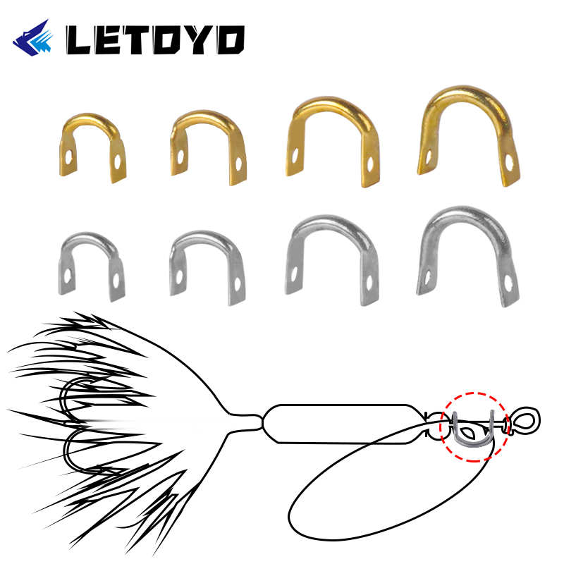 Fishing Lure Spoon - LETOYO 100 sztuk składane przeguby w