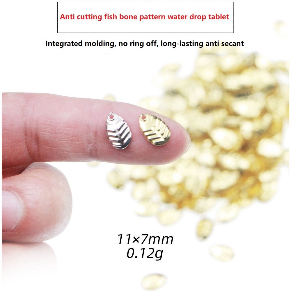 Fishing Lure Spoon - 50 sztuk/partia DIY Fishing Spinner cekiny