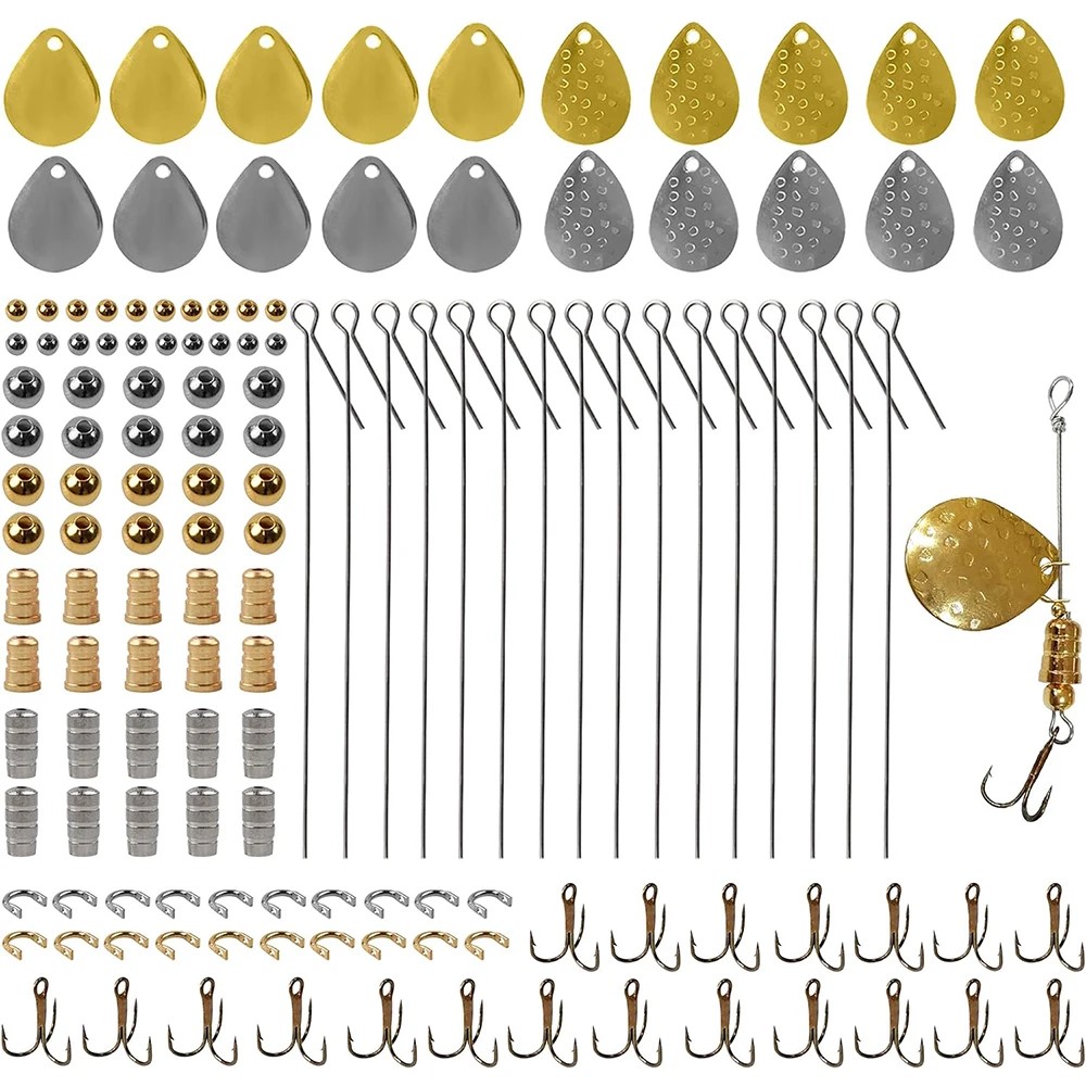 Fishing Lure Blade Bait - 140Pcs Zestaw do robienia przynęt wędkarskich