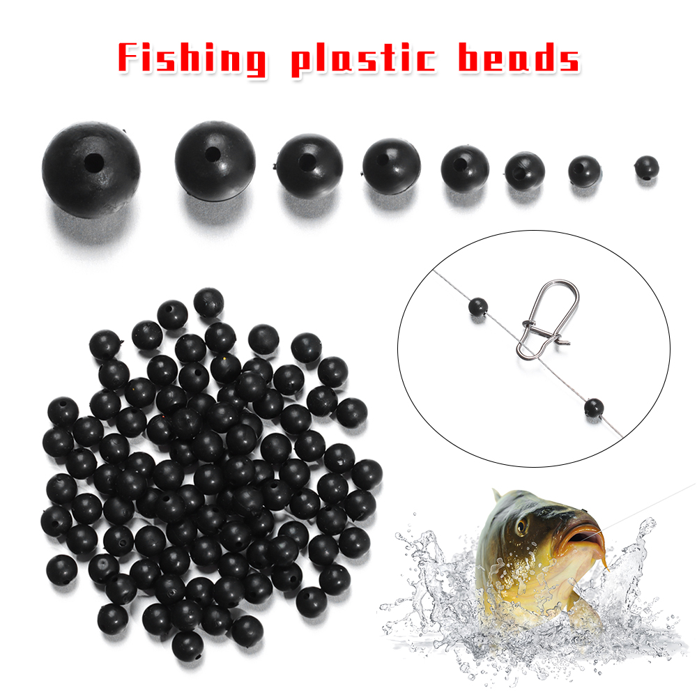 Fishing Lure Soft Plastic - 100 sztuk/partia koraliki wędkarskie Space Stopper