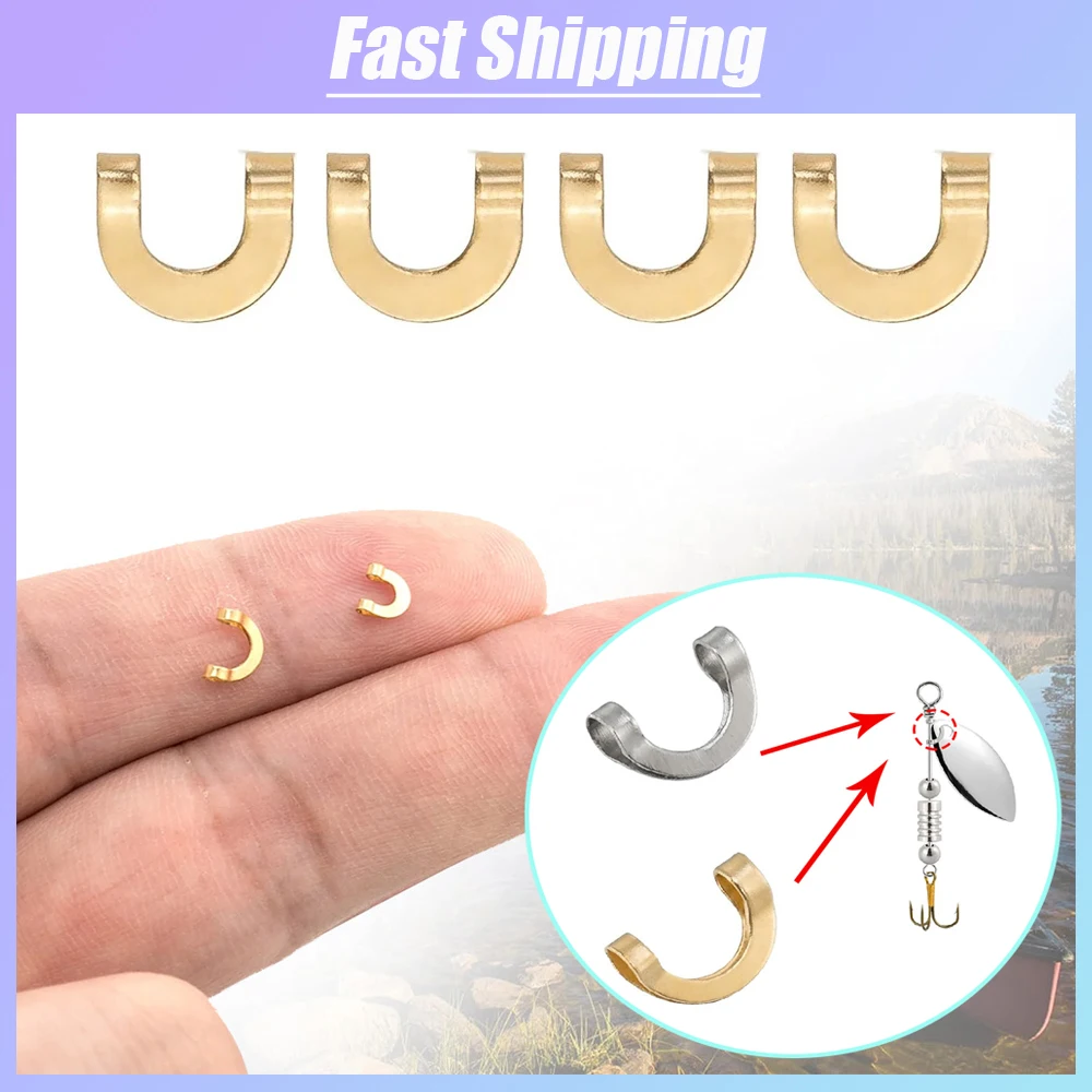 Fishing Lure Spinner - 100 sztuk wędkarstwo w kształcie litery