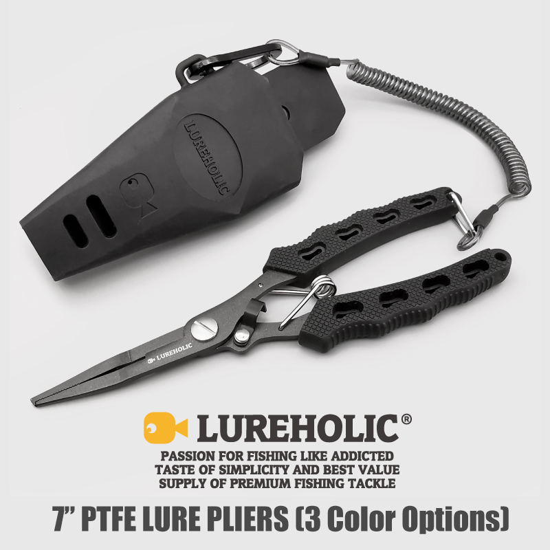 Fishing Lure Accessories - Lureholic 7-calowe szczypce wędkarskie z powłoką