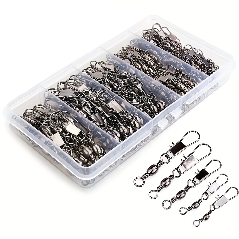 Fishing Lure Accessories - 50/200 szt. Krętliki z agrafką w