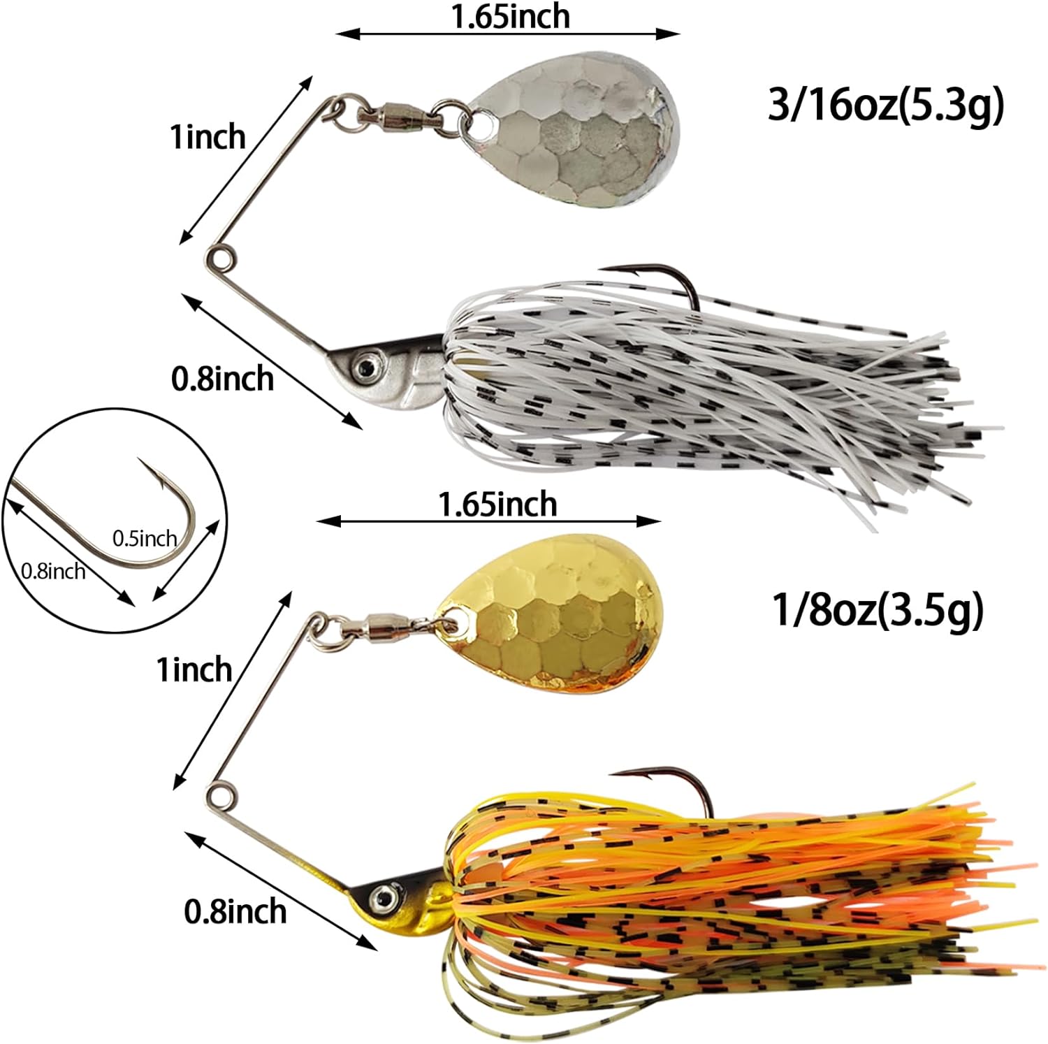 Eupheng Spinner Bait Spoon Wir – Fishing Lure Swimbait recenzja i cena