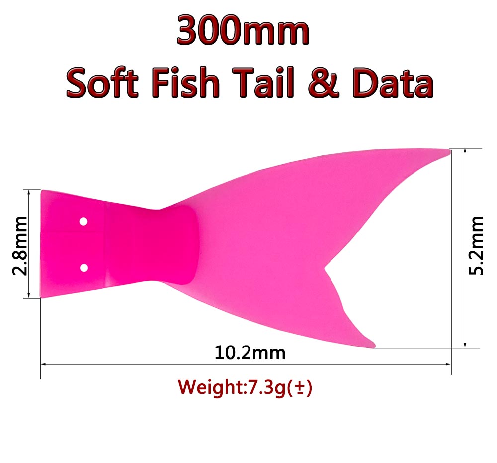 6 SZT. 300mm Zamienny Ogon do  – Fishing Lure Popper recenzja i cena