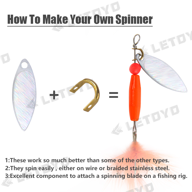 LETOYO 100 sztuk składane prze – Fishing Lure Spoon recenzja i cena