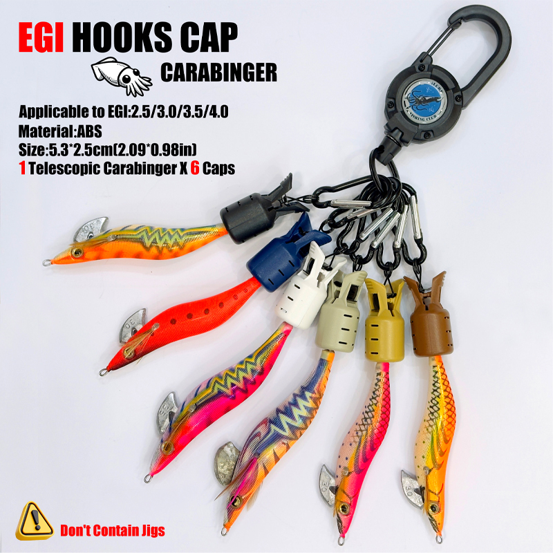 Squid Jig Hook Caps and Carabi – Fishing Lure Jig recenzja i cena