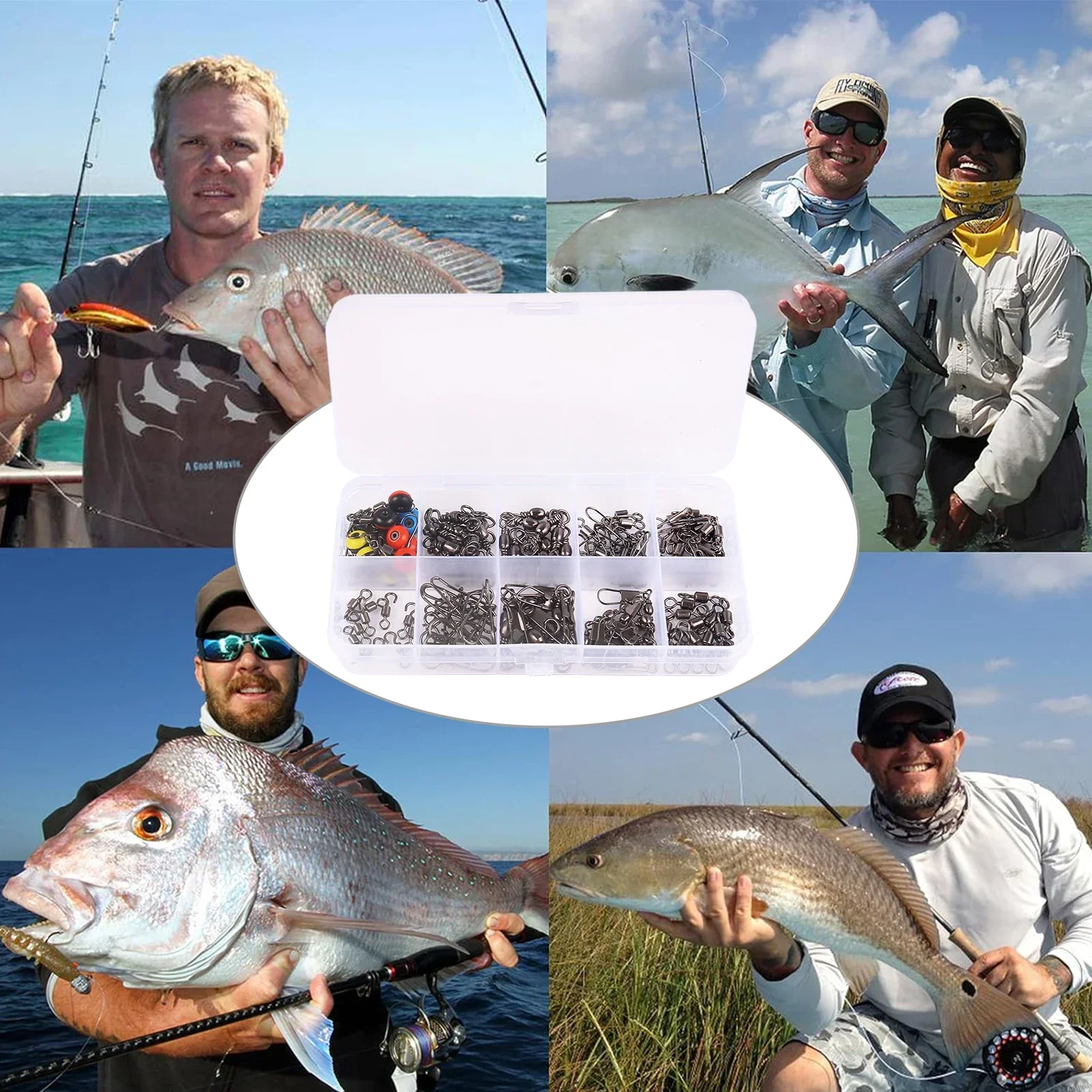 Zestaw 115 szt. krętlików wędk – Fishing Lure Box recenzja i cena