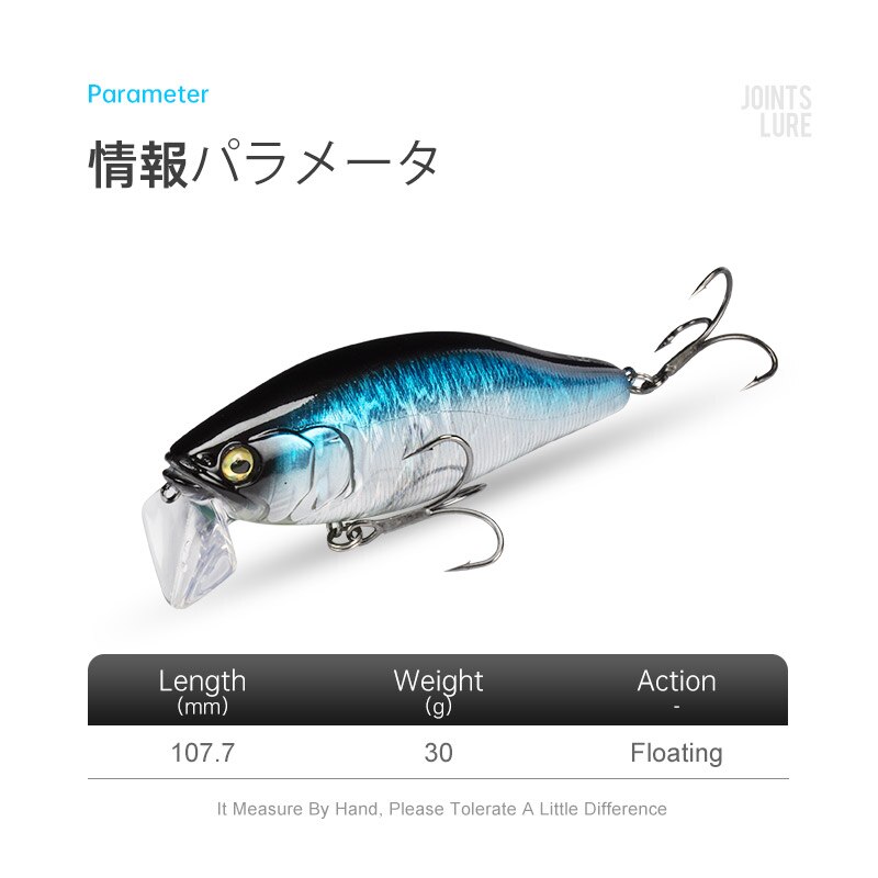 I-JACK Minnow przynęty 107.7mm – Fishing Lure Topwater recenzja i cena