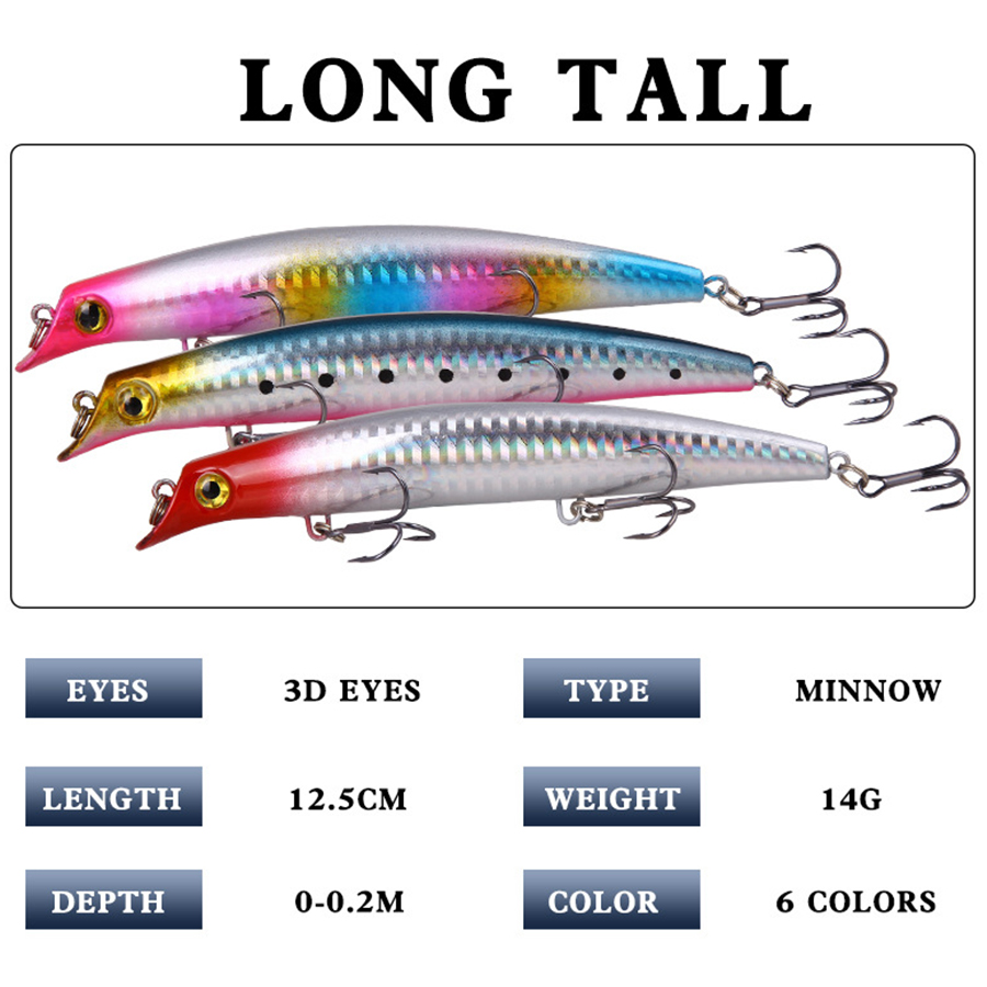 6 sztuk Crankbaits przynęty mo – Fishing Lure Crankbait recenzja i cena