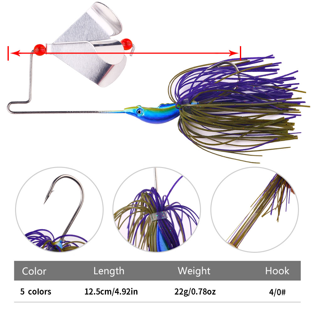 Przynęta wędkarska Buzzbait 22 – Fishing Lure Blade Bait recenzja i cena