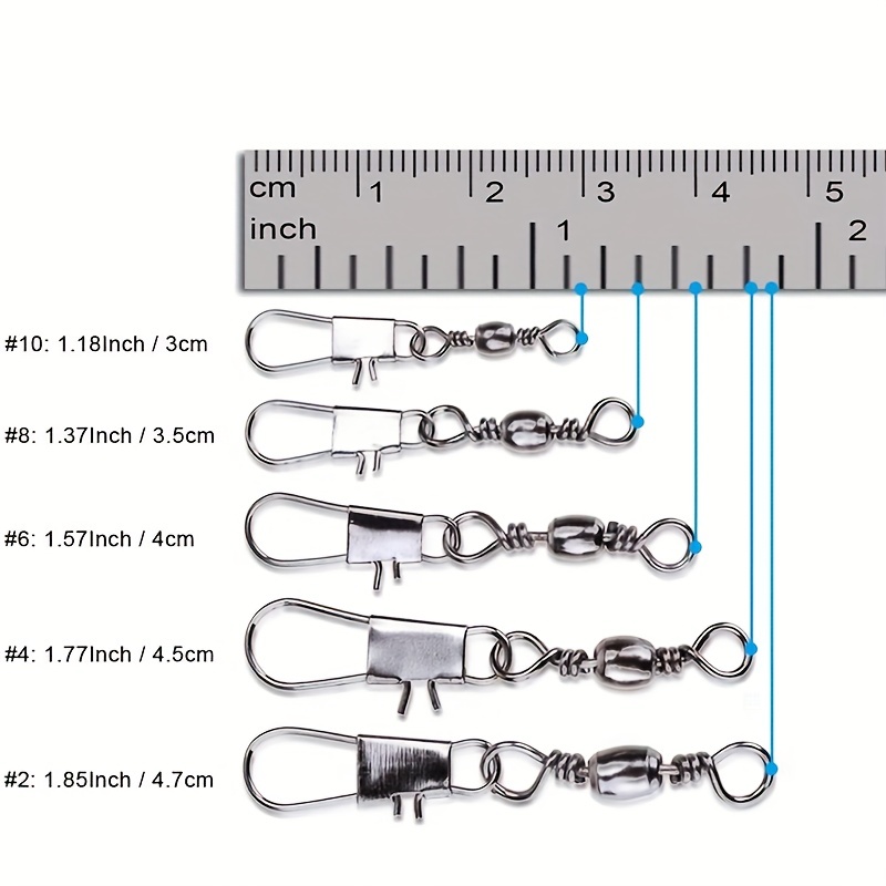 50/200 szt. Krętliki z agrafką – Fishing Lure Accessories recenzja i cena