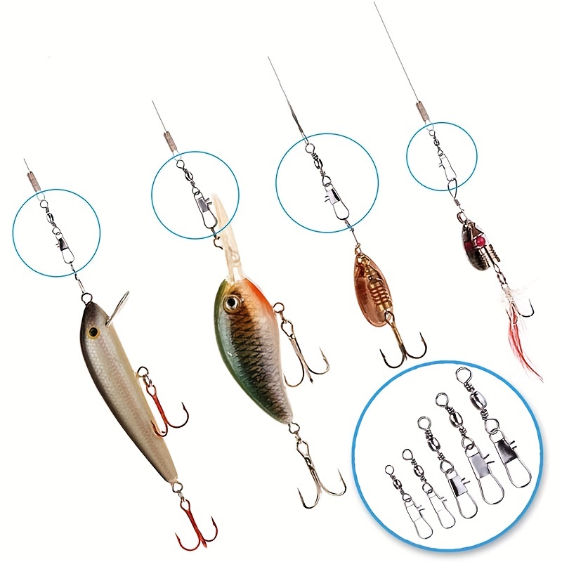 50/200 szt. Krętliki z agrafką – Fishing Lure Accessories recenzja i cena